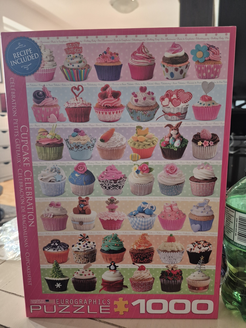 Eurographics 1000-Piece Cupcake Celebration Puzzle - Pink